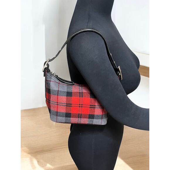 Vintage Coach 8326 Plaid Wool Demi Bag - Picture 6 of 11